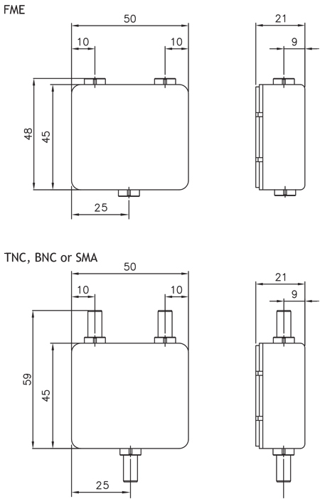 DIPX225 mechanical outline